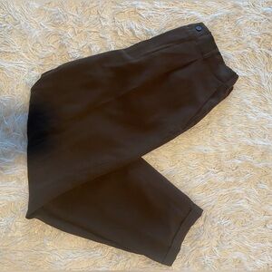 Brown/Olive Zara Tapered Slacks/Trousers